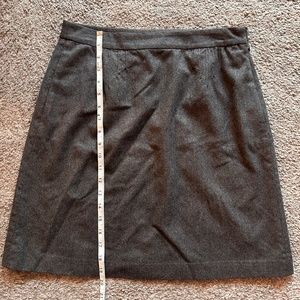 Vintage Grey J. Crew Wool A-Line Skirt Size 4